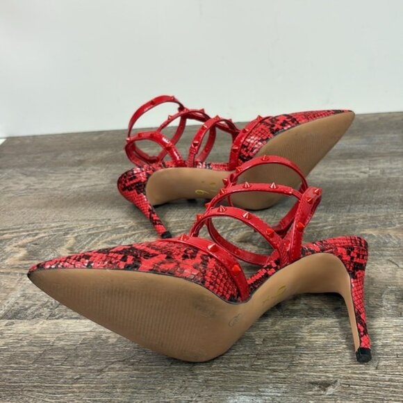 Mix No. 6 LABONI Women’s Studded Caged Heels Size 7.5 - Picture 7 of 10